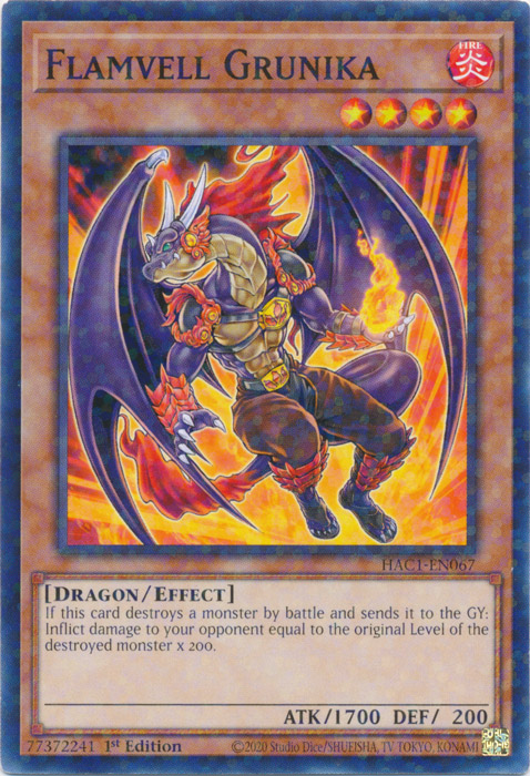 Flamvell Grunika (Duel Terminal) [HAC1-EN067] Common | Fandemonia Ltd