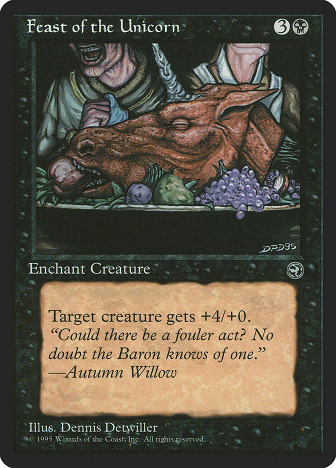 Feast of the Unicorn (Autumn Willow Flavor Text) [Homelands] | Fandemonia Ltd