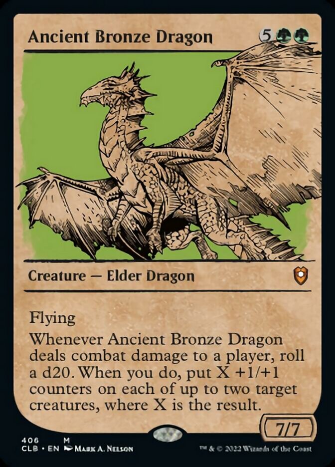 Ancient Bronze Dragon (Showcase) [Commander Legends: Battle for Baldur's Gate] | Fandemonia Ltd