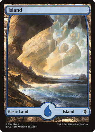 Island (255) - Full Art [Battle for Zendikar] | Fandemonia Ltd