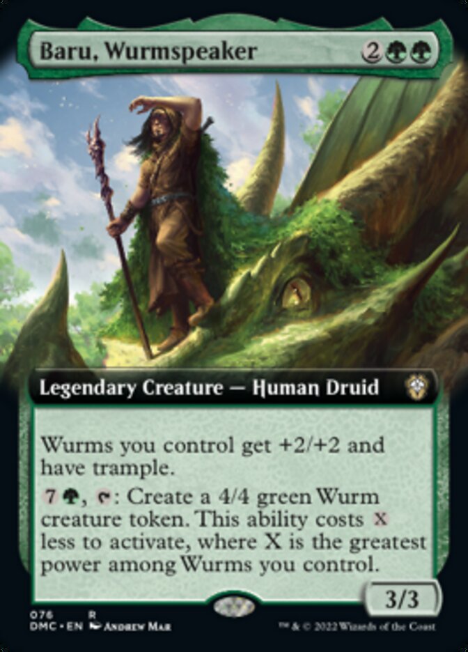 Baru, Wurmspeaker (Extended Art) [Dominaria United Commander] | Fandemonia Ltd