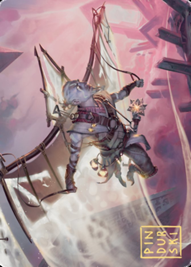 Kitesail Cleric Art Card (Gold-Stamped Signature) [Zendikar Rising Art Series] | Fandemonia Ltd