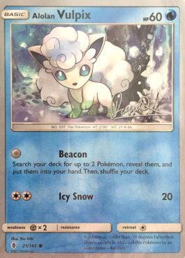 Alolan Vulpix (21/145) (Infinite Force - Diego Cassiraga) [World Championships 2017] | Fandemonia Ltd