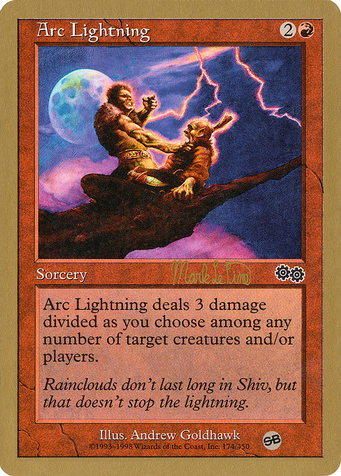 Arc Lightning (Mark Le Pine) (SB) [World Championship Decks 1999] | Fandemonia Ltd