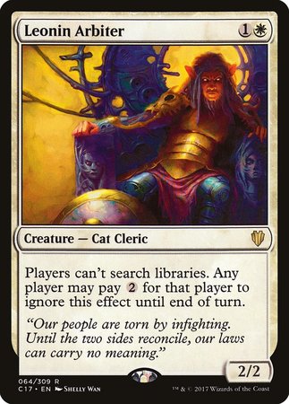 Leonin Arbiter [Commander 2017] | Fandemonia Ltd