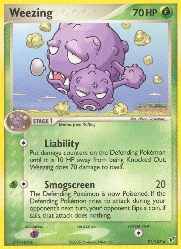 Weezing (51/107) [EX: Deoxys] | Fandemonia Ltd