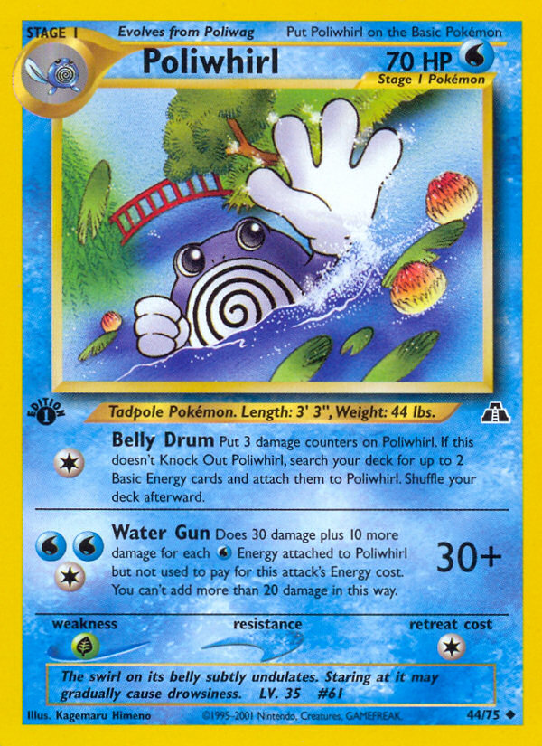 Poliwhirl (44/75) [Neo Discovery 1st Edition] | Fandemonia Ltd