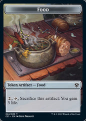 Food // Saproling Token [Commander 2021 Tokens] | Fandemonia Ltd