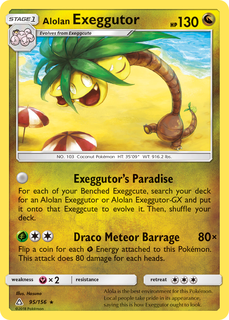 Alolan Exeggutor (95/156) [Sun & Moon: Ultra Prism] | Fandemonia Ltd