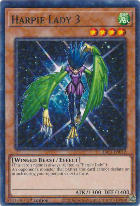 Harpie Lady 3 (Duel Terminal) [HAC1-EN012] Common | Fandemonia Ltd