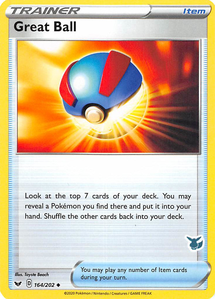 Great Ball (164/202) (Eevee Deck) [Battle Academy 2022] | Fandemonia Ltd