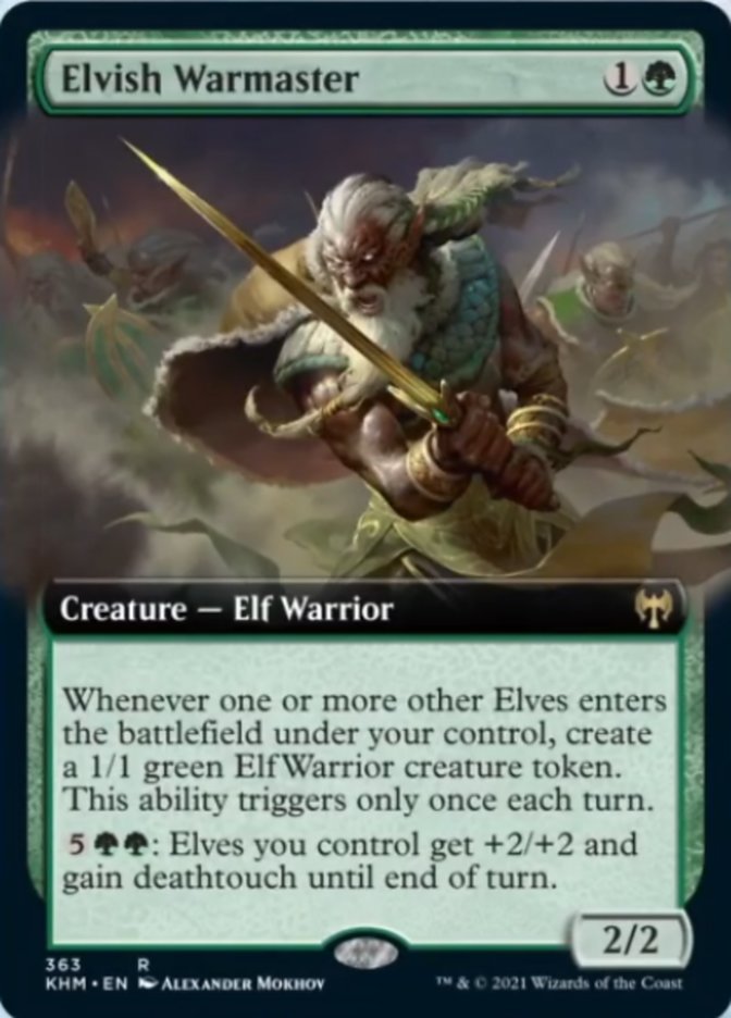 Elvish Warmaster (Extended Art) [Kaldheim] | Fandemonia Ltd
