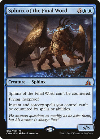 Sphinx of the Final Word [Oath of the Gatewatch] | Fandemonia Ltd