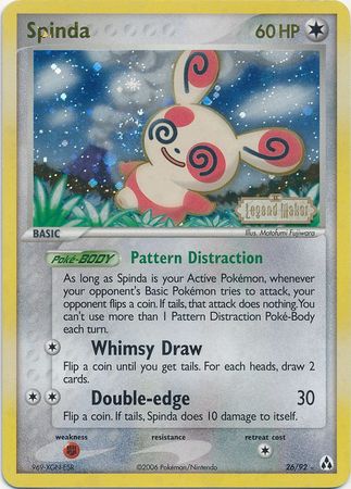 Spinda (26/92) (Stamped) [EX: Legend Maker] | Fandemonia Ltd