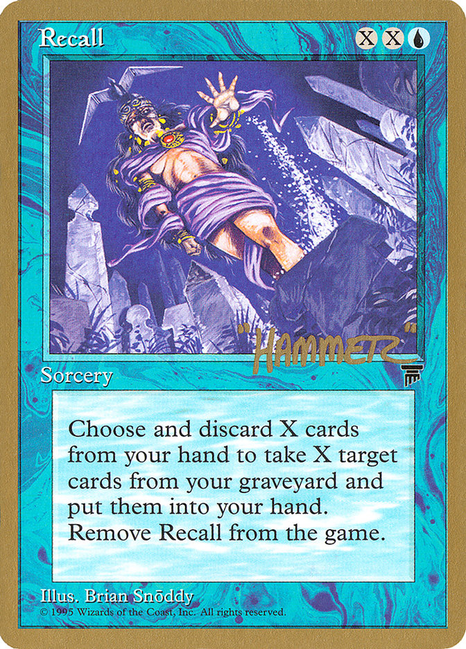 Recall (Shawn "Hammer" Regnier) [Pro Tour Collector Set] | Fandemonia Ltd