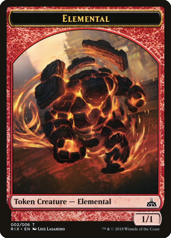 Elemental (002/006) [Rivals of Ixalan Tokens] | Fandemonia Ltd