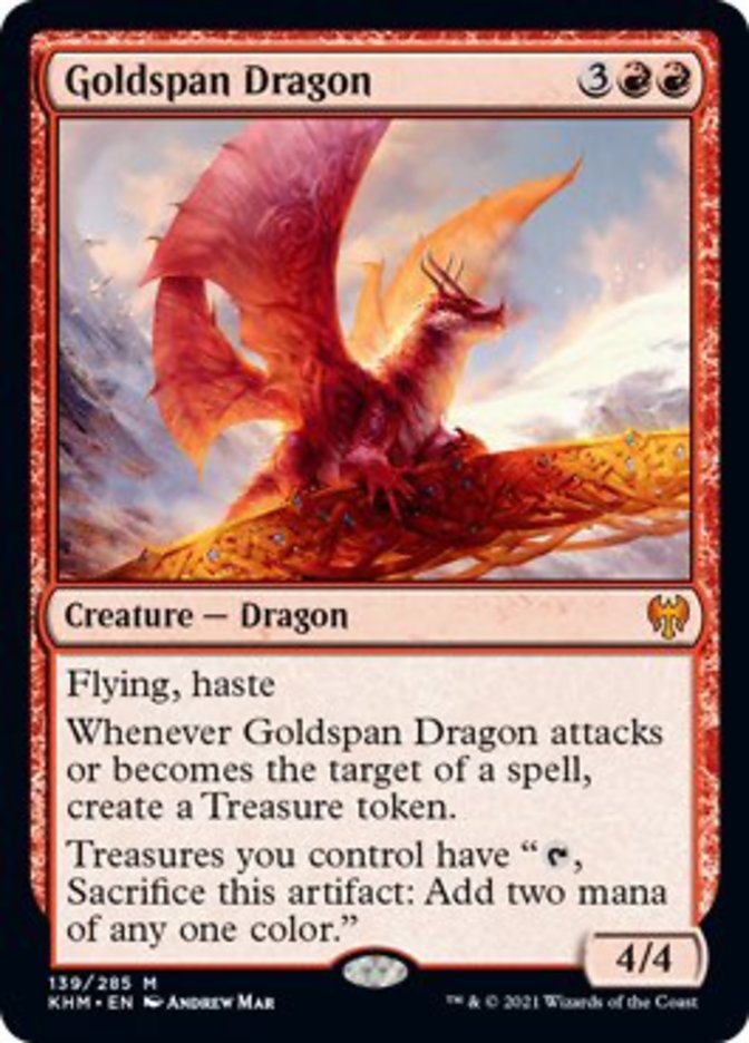 Goldspan Dragon [Kaldheim] | Fandemonia Ltd