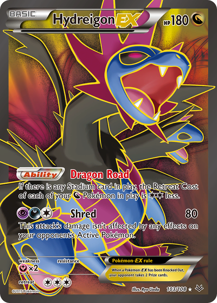 Hydreigon EX (103/108) [XY: Roaring Skies] | Fandemonia Ltd