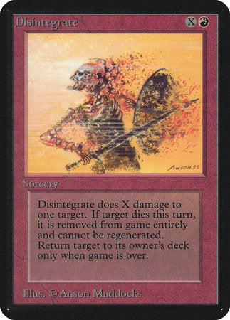 Disintegrate [Limited Edition Alpha] | Fandemonia Ltd