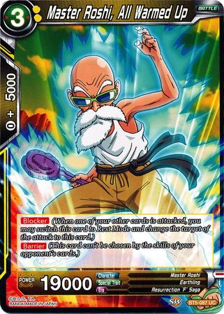 Master Roshi, All Warmed Up (BT5-087) [Miraculous Revival] | Fandemonia Ltd
