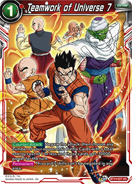 Teamwork of Universe 7 (BT14-027) [Cross Spirits] | Fandemonia Ltd
