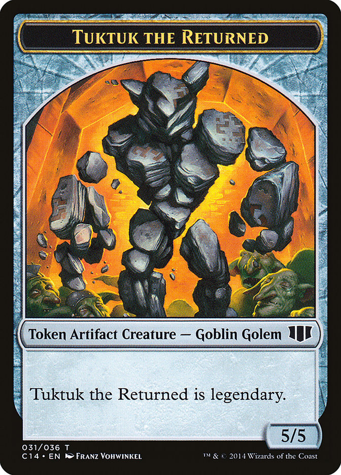 Daretti, Scrap Savant Emblem // Tuktuk the Returned Double-sided Token [Commander 2014 Tokens] | Fandemonia Ltd