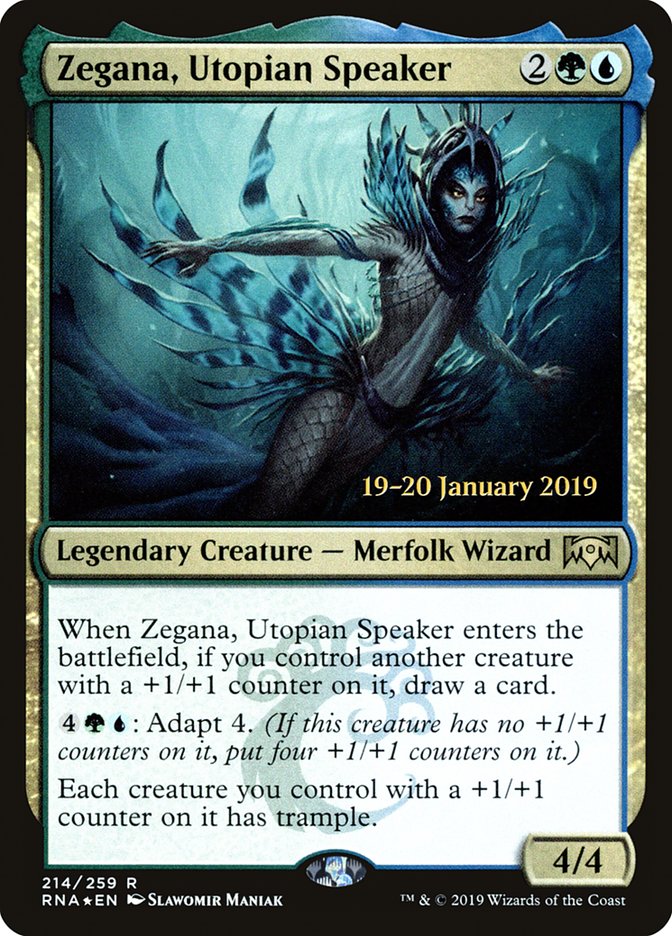 Zegana, Utopian Speaker [Ravnica Allegiance Prerelease Promos] | Fandemonia Ltd