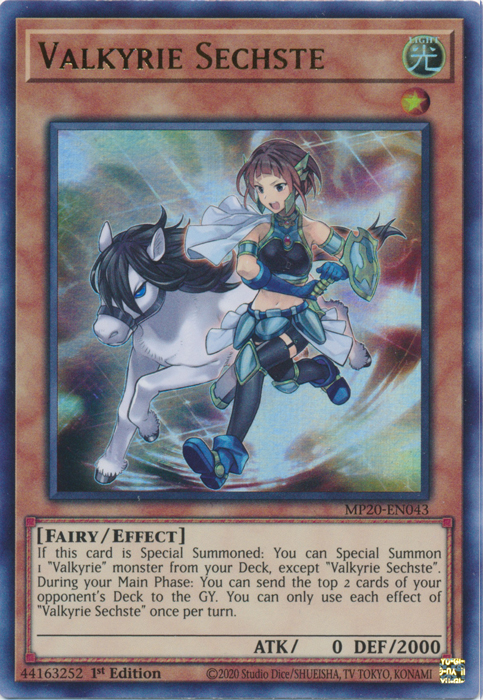 Valkyrie Sechste [MP20-EN043] Ultra Rare | Fandemonia Ltd