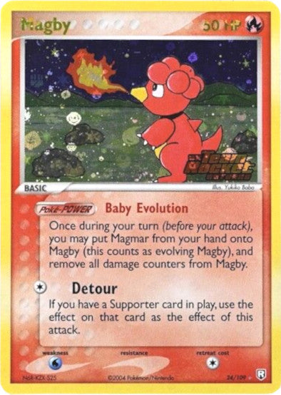 Magby (24/109) (Stamped) [EX: Team Rocket Returns] | Fandemonia Ltd