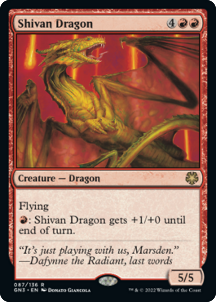 Shivan Dragon [Game Night: Free-for-All] | Fandemonia Ltd