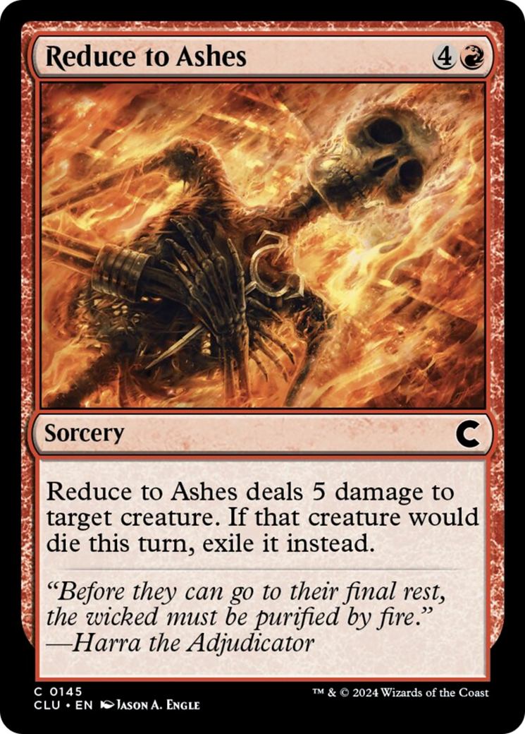 Reduce to Ashes [Ravnica: Clue Edition] | Fandemonia Ltd