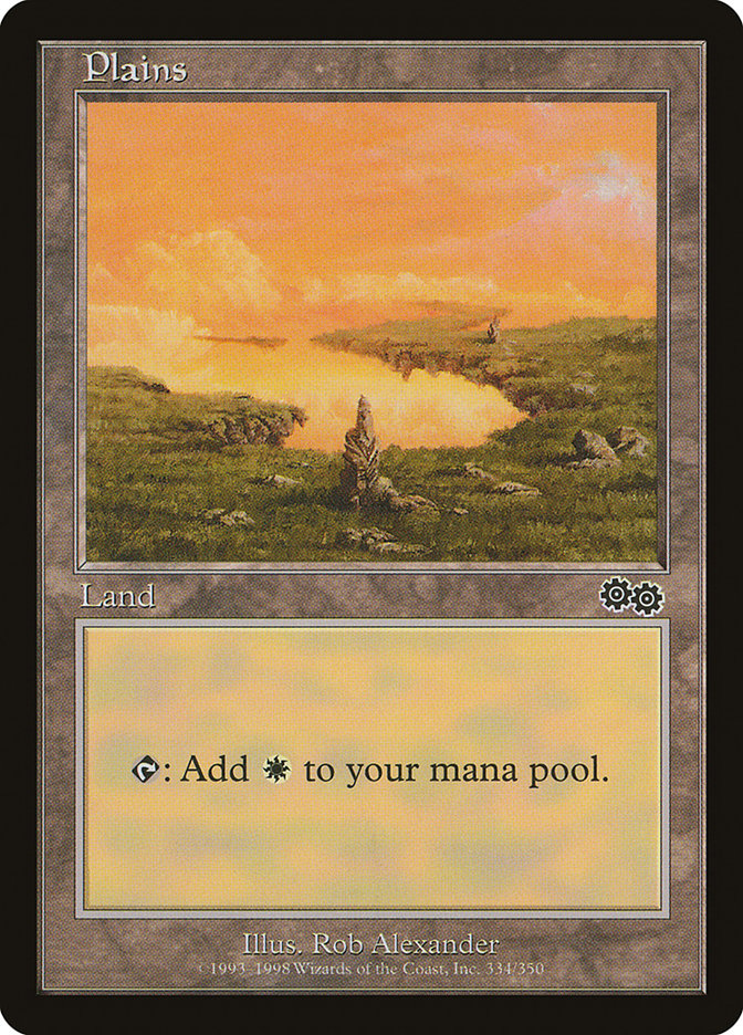 Plains (334) [Urza's Saga] | Fandemonia Ltd