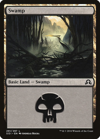 Swamp (291) [Shadows over Innistrad] | Fandemonia Ltd