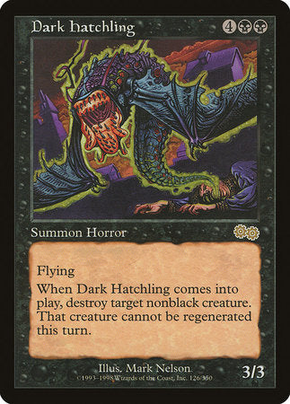 Dark Hatchling [Urza's Saga] | Fandemonia Ltd