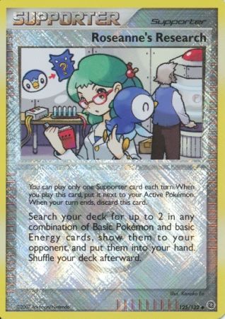 Roseanne's Research (125/132) (League Promos) [Diamond & Pearl: Secret Wonders] | Fandemonia Ltd