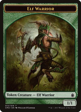 Elf Warrior Token (012) [Commander Anthology Tokens] | Fandemonia Ltd