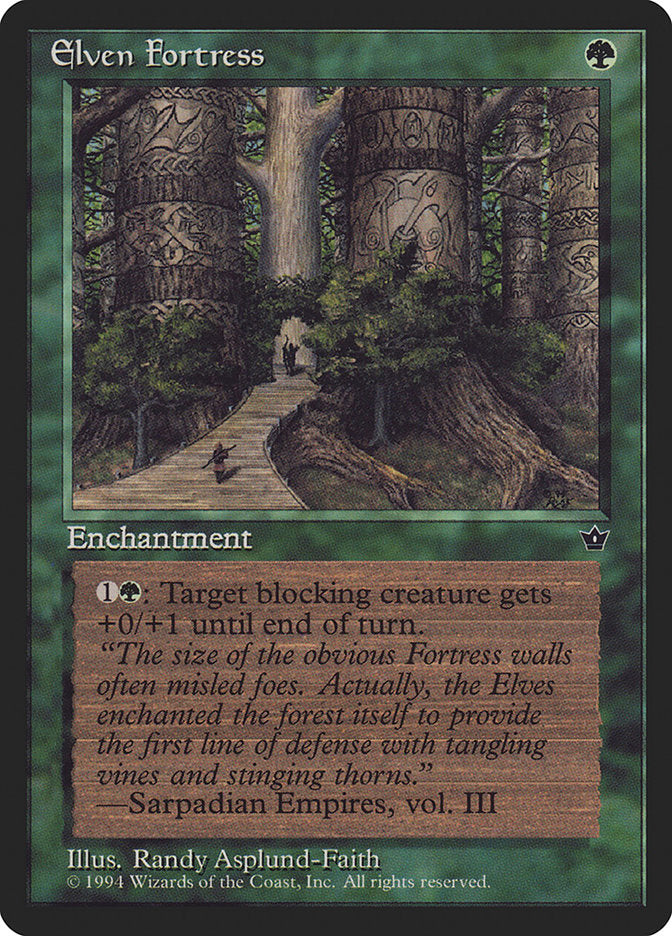 Elven Fortress (Randy Asplund-Faith) [Fallen Empires] | Fandemonia Ltd
