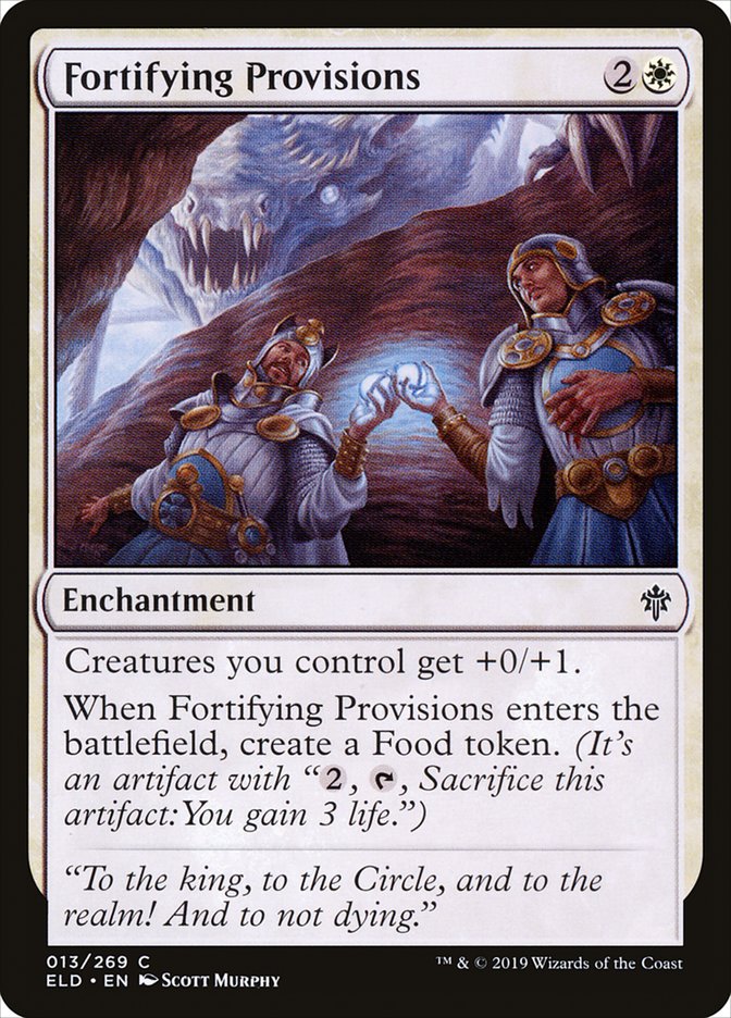Fortifying Provisions [Throne of Eldraine] | Fandemonia Ltd