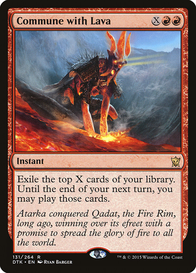Commune with Lava [Dragons of Tarkir] | Fandemonia Ltd