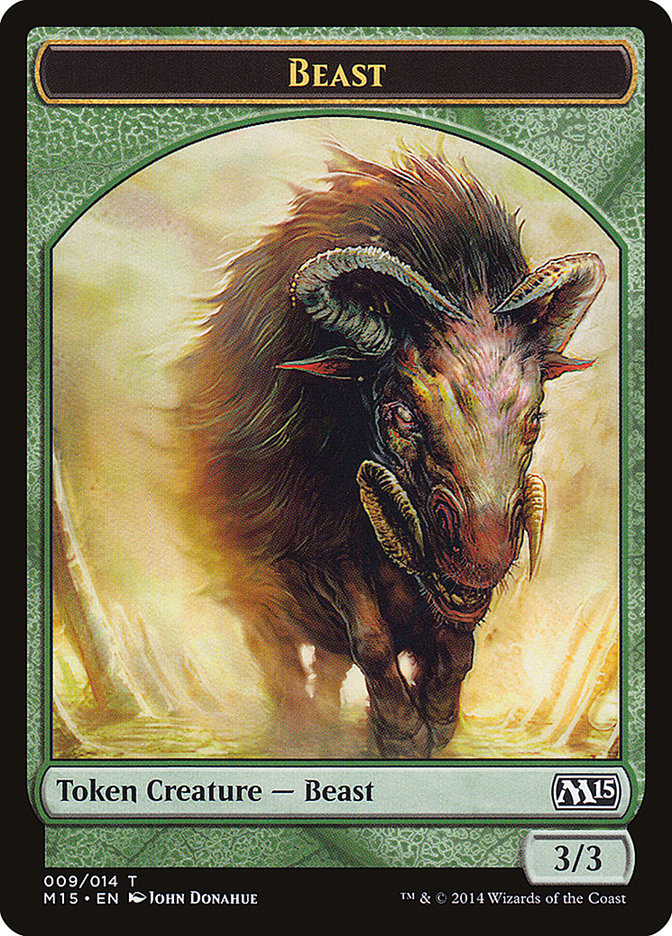 Beast (009/014) [Magic 2015 Tokens] | Fandemonia Ltd
