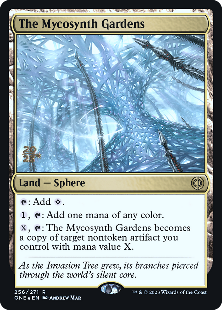 The Mycosynth Gardens [Phyrexia: All Will Be One Prerelease Promos] | Fandemonia Ltd