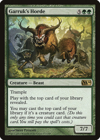 Garruk's Horde [Magic 2014] | Fandemonia Ltd