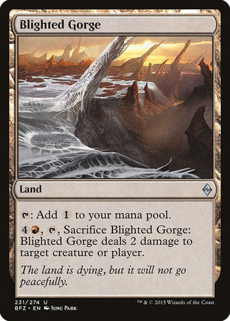 Blighted Gorge [Battle for Zendikar] | Fandemonia Ltd