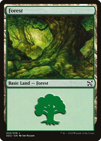 Forest (33) [Duel Decks: Elves vs. Inventors] | Fandemonia Ltd