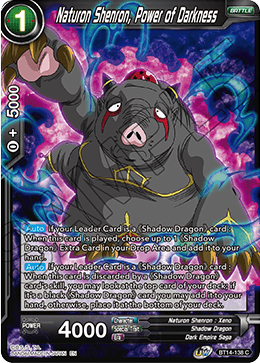 Naturon Shenron, Power of Darkness (BT14-138) [Cross Spirits] | Fandemonia Ltd