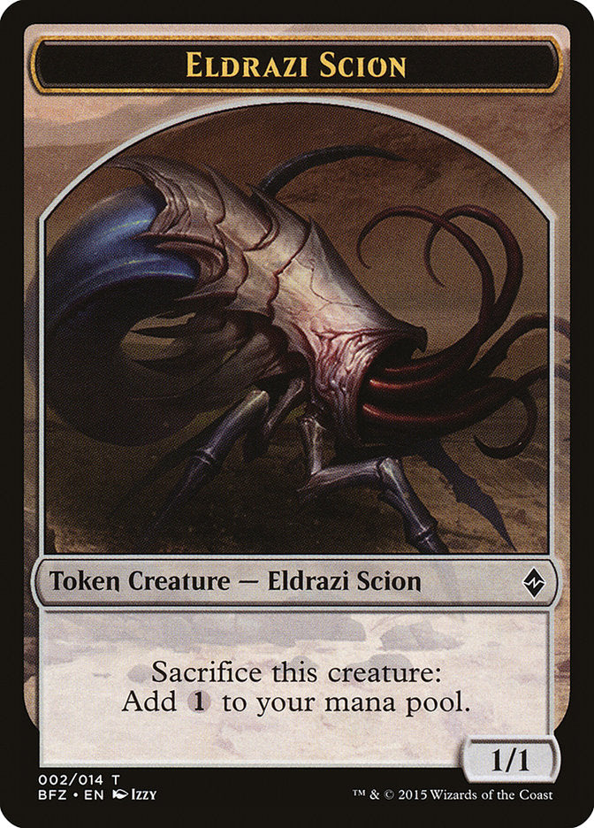 Eldrazi Scion (002/014) [Battle for Zendikar Tokens] | Fandemonia Ltd