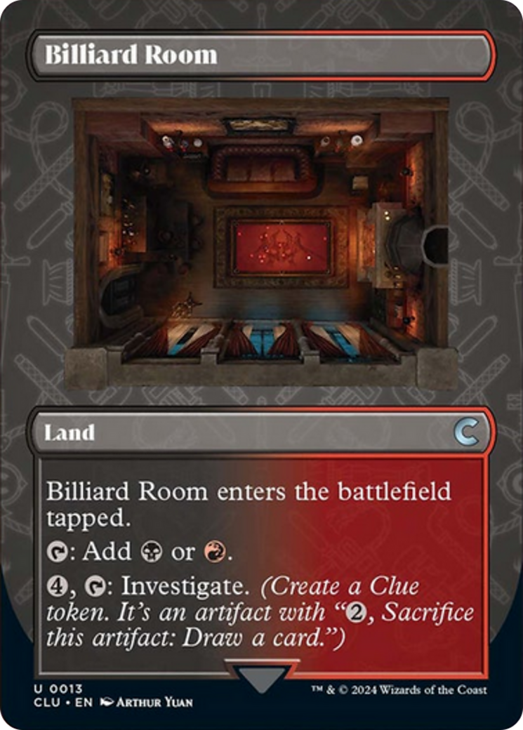 Billiard Room (Borderless) [Ravnica: Clue Edition] | Fandemonia Ltd