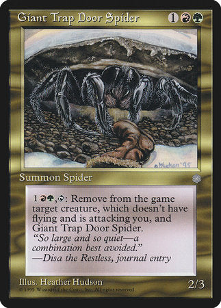 Giant Trap Door Spider [Ice Age] | Fandemonia Ltd