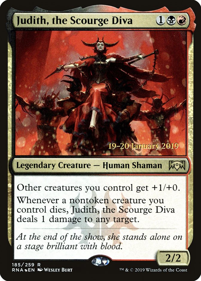 Judith, the Scourge Diva [Ravnica Allegiance Prerelease Promos] | Fandemonia Ltd
