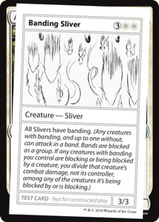 Banding Sliver (2021 Edition) [Mystery Booster Playtest Cards] | Fandemonia Ltd